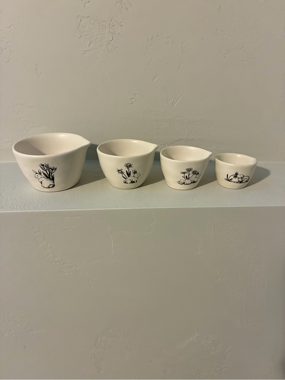 Rae Dunn bunny double sided measuring cups